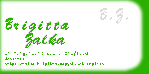 brigitta zalka business card